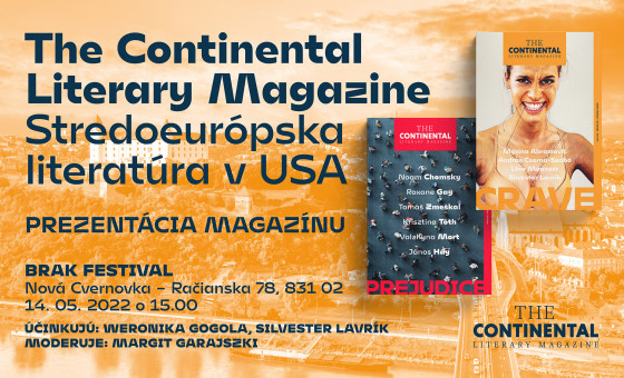 Meet The Continental Literary Magazine at the BRaK Book Festival in Bratislava