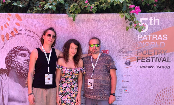 Hungarian poets at the 5th Patras World Poetry Festival